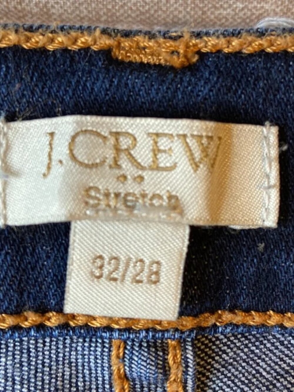 EUC J. Crew Stretch Dark Denim Jeans Sz 32 / 28 - Picture 2 of 4